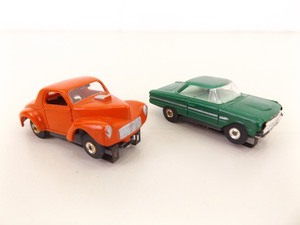 2 Vintage 1960s Aurora HO Slot Cars