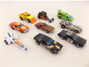 9 Authentic Original Hot Wheels Black Wall Cars