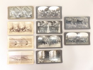 Lot of Antique War Themed Stereo View Cards