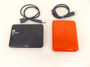 1.3 Terabytes Western Digital Hard Drives (Black is 1 TB, Red is 300 Gig)