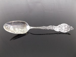 Antique .925 Sterling Silver Lake George New York Souvenir Spoon