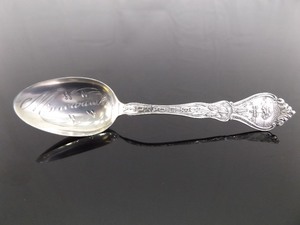 Antique .925 Sterling Silver Minnewaukan North Dakota&nbspSouvenir Spoon