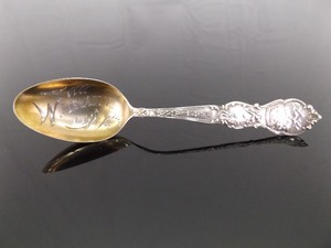 Antique .925 Sterling Silver Wibaux Montana Souvenir Spoon