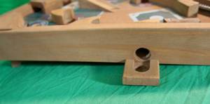 lot 131 image: Wooden Tabletop Baseball Pinball Game