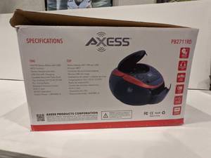 lot 49 image: Axess Portable AMFM CDMP3-Cassette Boombox wUSB