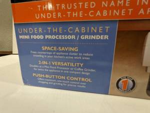 lot 51 image: Black & Decker Spacemaker Under-The-Cabinet Mini Food ProcessorGrinder