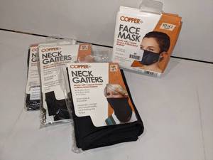 lot 69 image: Copper Face Masks & Neck Gaiters