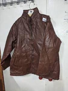 lot 114 image: M Collection Mens Faux Leather Jacket XL