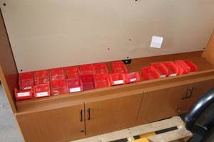 lot 232 image: Lot of (20) Akro-Mils Akro Bins Plastic Storage Organizer Bin