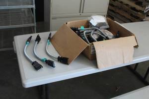 lot 220 image: Lot of (16) Electrical Supplies - Braided Wire Assemblies with Pin Connectors