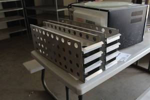 lot 238 image: Lot of (2) Aluminum Storage Organizer Cabinet 4-drawer