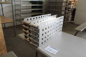 lot 239 image: Lot of (2) Aluminum Storage Organizer Cabinet 5-drawer
