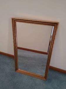 Gold Cane Framed Mirror