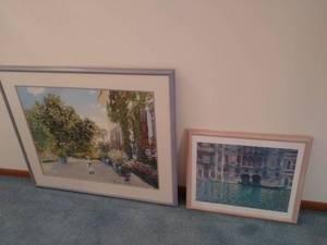 Two Framed Posters