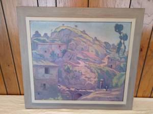 Framed Hillside Canvas
