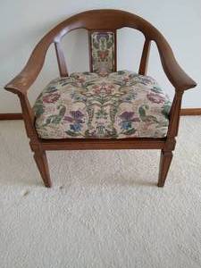 Arm Sitting Chair with Cane Webbing
