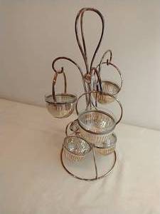 800 Silver Horderves Or Pastry Stand