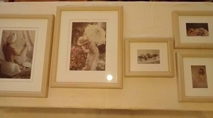 Three Framed Artwork of Women