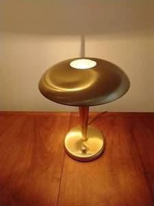 Modern Brass Colored Table Lamp