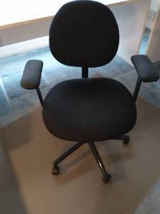 Office Chair and Floormat