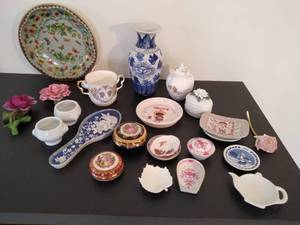 Collection of Misc. China Dishes and Dcor