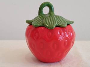 Strawberry Lidded Canister