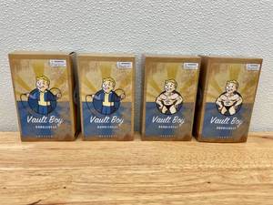 lot 19 image: Lot of 4 Fallout 4 Vault Boy Bobblehead Collectable Figures from Gaming Heads