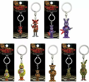 lot 17 image: Lot of 5 Five Nights at Freddys Collectable Keychains