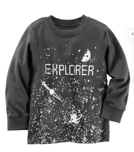 lot 60 image: Lot of 2 Carters Explorer Long Sleeves Shirts Size 18 MO