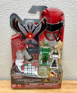 lot 2 image: AUTOGRAPHED Mighty Morphin Power Rangers Lengendary Ranger Pack Action Figure Set