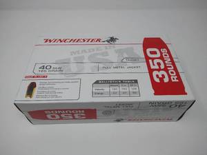 350 Rounds .40 FMJ Ammunition