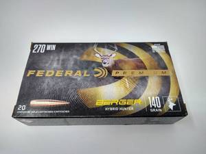 20 Rounds .270 Premium Hybrid Hunter Ammunition