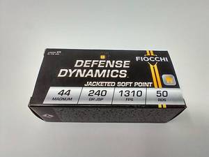50 Rounds .44 Mag Jacketed Soft Point Ammunition
