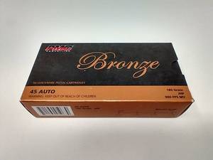50 Rounds .45 Auto Jacketed Hollow Point Ammunition