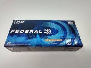 20 Rounds .243 Jacketed Soft Point Ammunition