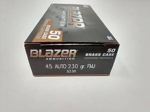 50 Rounds .45 Auto FMJ Ammunition