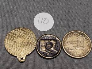Liberty Dollar & Silver Pendant Ancient Greek Coin