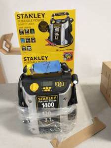 STANLEY 1400 Peak Amp Portable Car Jump Starter with 120 PSI Digital Compressor and Triple USB Ports