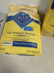 2 BAGS OF Blue Buffalo Life Protection Formula Healthy Weight Adult Chicken & Brown Rice Recipe Dry Dog Food