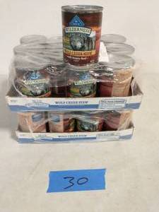 Blue Buffalo Wilderness Wolf Creek Stew Hearty Beef Stew Grain-Free Adult Canned Dog Food, 12.5-oz, case of 12