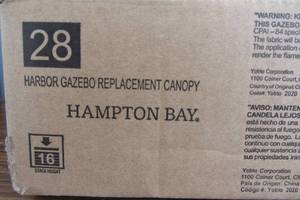lot 9 image: Replacement Canopy Outdoor Patio for 12 ft. x 12 ft. Harbor Gazebo