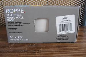 lot 21 image: Vinyl Self Stick Snow 4 in. x 0.080 in. x 20 ft. Wall Cove Base Coil