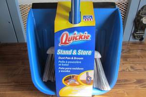 lot 60 image: Stand and Store Lobby Broom and Dustpan Set