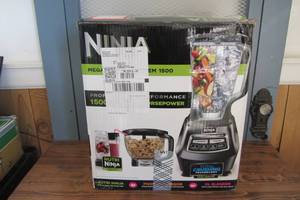 lot 102 image: Ninja - Mega Kitchen System 72-Oz. Blender - Black-New