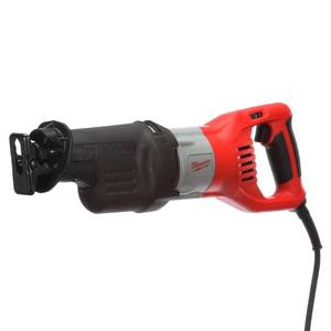 lot 7 image: Milwaukee 15 Amp Super SAWZALL Reciprocating Saw, 6538-21. Missing Front Blade Shoe.