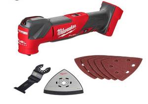lot 23 image: Milwaukee M18 FUEL 18-Volt Lithium-Ion Cordless Brushless Oscillating Multi-Tool (Tool-Only), 2836-20 - Works - Missing Wood Cutting Blade.