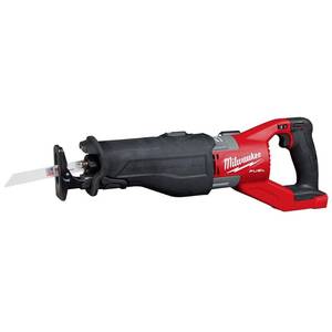 lot 29 image: Milwaukee M18 Fuel 18-Volt Lithium-Ion Brushless Cordless Super Sawzall Orbital Reciprocating Saw (Tool-Only), 2722-20 - Works - Missing Shoe.
