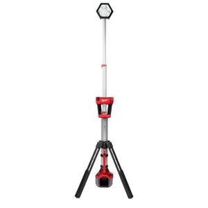lot 42 image: Milwaukee M18 18-Volt Lithium-Ion Cordless Rocket Dual Power Tower Light (Tool-Only), 2131-20 - Works.