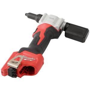 lot 46 image: Milwaukee M12 12-Volt Lithium-Ion Cordless Rivet Tool (Tool-Only), 2550-20 - Works, Missing Parts.
