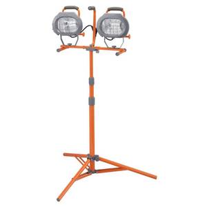 lot 60 image: HDX 1200-Watt Halogen Tripod Work Light, H1200DPT.